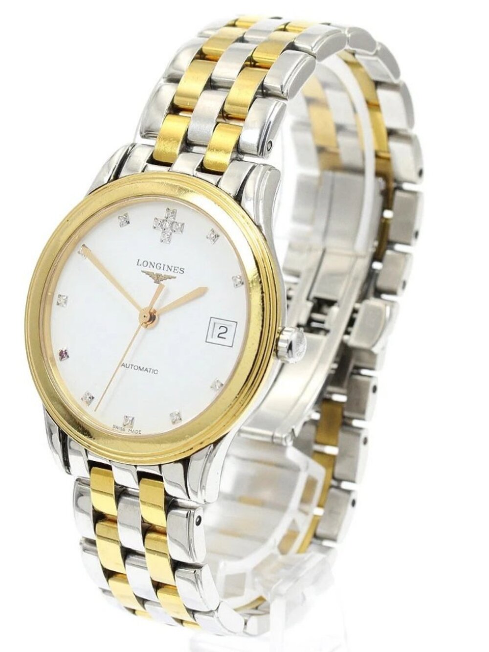 LONGINES Flagship L4.774.3 Date white Dial Automatic Men's Watch_942621